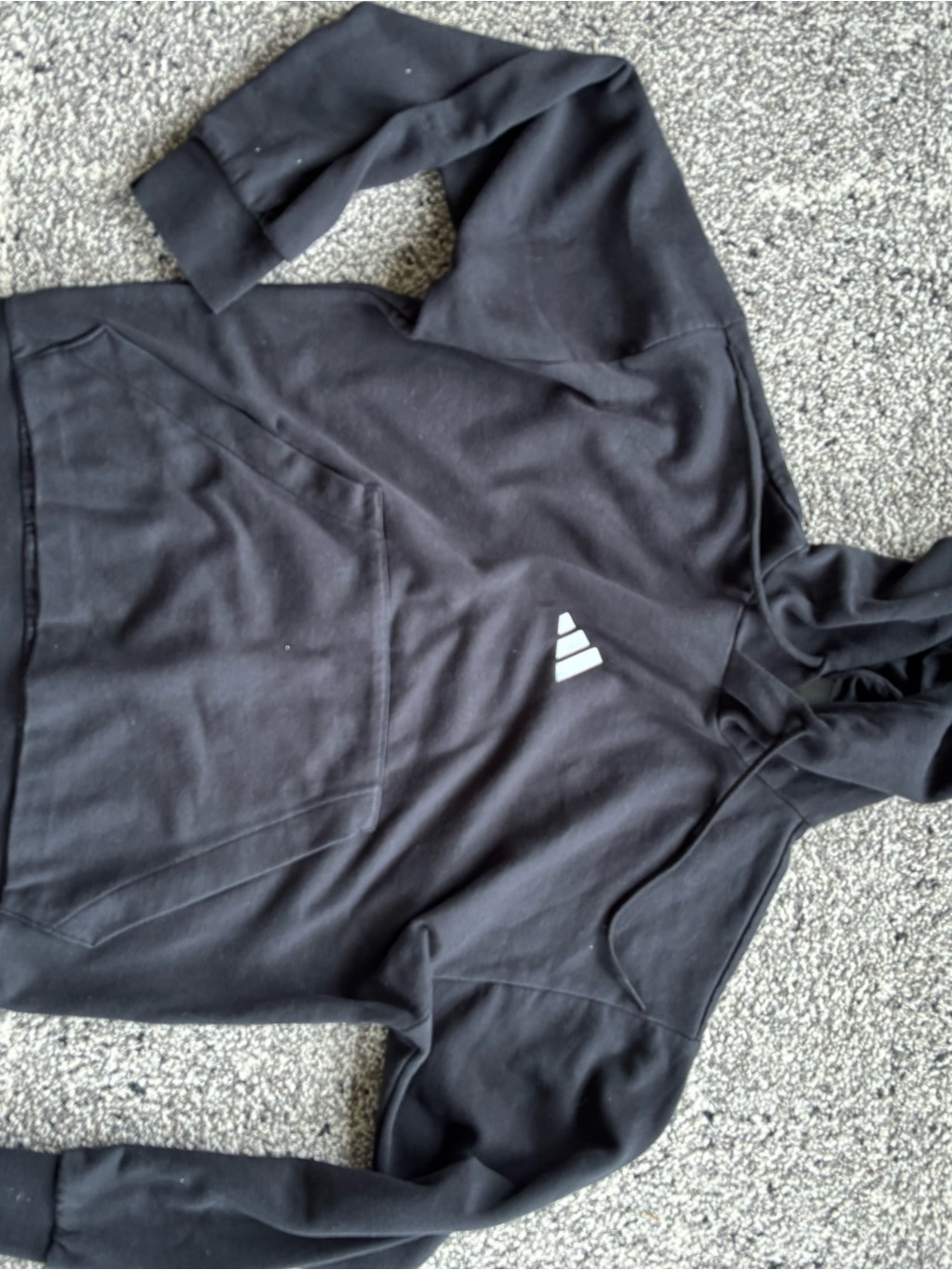 Men’s adidas black hoodie . Large.